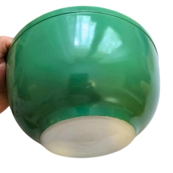 Vintage Pyrex Primary Colours Blue Green Yellow Nesting Mixing Bowls Set of 3 - Picture 9 of 16